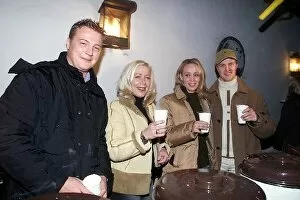 Images Dated 10th December 2001: Ralf and Cora Schumacher Attend Charity Event: Left-right