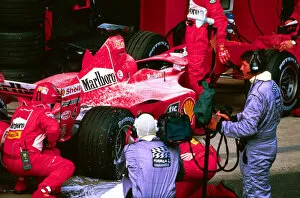 Images Dated 25th March 2000: Rubens Barrichellos Ferrari retires