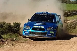 Images Dated 28th April 2005: World Rally Championship: Stephane Sarrazin / Denis Giraudet Subaru Impreza WRC 2005