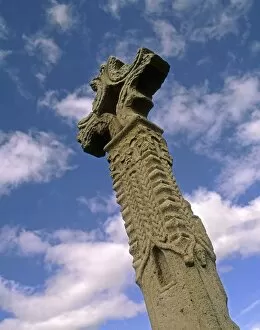 Images Dated 9th March 2007: 12Th Century High Cross, Devenish Island, Co Fermanagh, Ireland