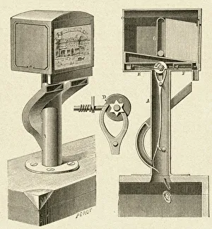 19Th Century American Money Box. From El Museo Popular Published Madrid, 1887 19Th Century American Money Box. From El Museo Popular Published Madrid, 1887