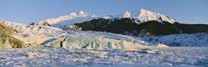 Alaska, Juneau, Mendenhall Glacier, Mount Mcginnis And Mount Stroller White In Background Alaska, Juneau, Mendenhall Glacier, Mount Mcginnis And Mount Stroller White In Background