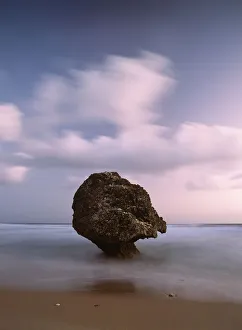 Barbados, Strange shaped rock in shallow waters; Bathsheba Barbados, Strange shaped rock in shallow waters; Bathsheba