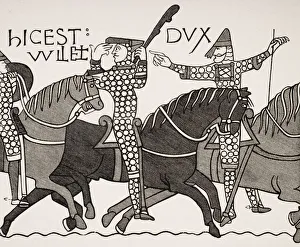 From Bayeux Tapestry. William Duke Of Normandy With Eustatius Count Of Boulogne From Bayeux Tapestry. William Duke Of Normandy With Eustatius Count Of Boulogne
