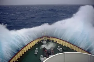 Bow Of Ship Crashes Into South Atlantic Ocean Causing Huge Wave Summer Headed To Bow Of Ship Crashes Into South Atlantic Ocean Causing Huge Wave Summer Headed To