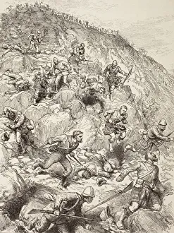 British And Scottish Troops Retreating From The Battle Of Majuba Hill During The First British And Scottish Troops Retreating From The Battle Of Majuba Hill During The First