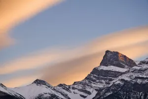 Clouds At Sunset Above Mountain Peaks, Kootenay Plains, Alberta, Canada Clouds At Sunset Above Mountain Peaks, Kootenay Plains, Alberta, Canada