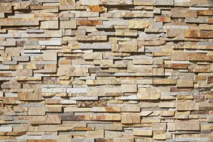 A contemporary stone wall; Honolulu hawaii united states of america A contemporary stone wall; Honolulu hawaii united states of america
