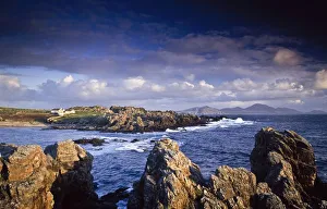 Cottage On Seashore, Ineuran Bay, Inishowen, County Donegal, Ireland Cottage On Seashore, Ineuran Bay, Inishowen, County Donegal, Ireland