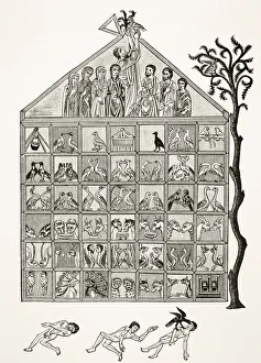 Cross Section Of Noah's Ark From A Manuscript Of The 12Th Century Commenting Upon The Apocalypse From Science And Cross Section Of Noah's Ark From A Manuscript Of The 12Th Century Commenting Upon The Apocalypse From Science And