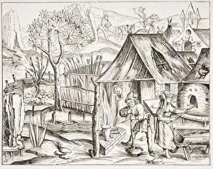 Cultivation Of Grain By Peasants And Manufacture Of Barley And Oat Bread Cultivation Of Grain By Peasants And Manufacture Of Barley And Oat Bread