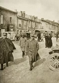 Images Dated 2nd November 2005: The Defender Of Verdun; General Petain (Centre) Walking With General Joffre On His Right