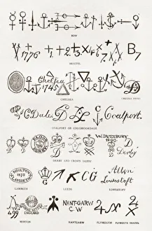 English pottery and porcelain marks. From The Business Encyclopaedia and Legal Adviser, published 1907 English pottery and porcelain marks. From The Business Encyclopaedia and Legal Adviser, published 1907