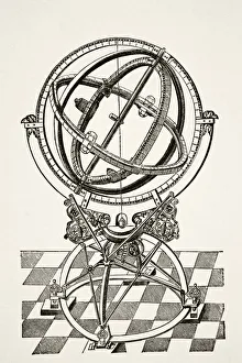 Equatorial Rings Or Circles After Copper Engraving In Book Tychonis Brahe Astronomiae Instauratae Mechanica Of 1602 Equatorial Rings Or Circles After Copper Engraving In Book Tychonis Brahe Astronomiae Instauratae Mechanica Of 1602