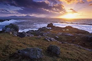 Evening At Breasty Bay Near Malin Head, County Donegal, Ireland Evening At Breasty Bay Near Malin Head, County Donegal, Ireland