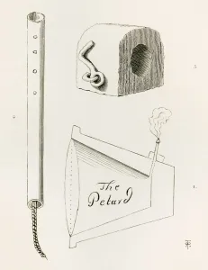 Figs. 1 And 3, Types Of Petards, Or Small Bombs, Usually Conical Or Rectangular Metal Objects Containing Gunpowder Figs. 1 And 3, Types Of Petards, Or Small Bombs, Usually Conical Or Rectangular Metal Objects Containing Gunpowder