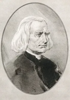 Franz Liszt, 1811 - 1886. Hungarian composer, virtuoso pianist, conductor, music teacher, arranger, organist Franz Liszt, 1811 - 1886. Hungarian composer, virtuoso pianist, conductor, music teacher, arranger, organist