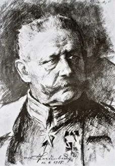 General Paul Von Hindenburg 1847 1934 After A Work By Hugo Vogel From Tannenberg General Paul Von Hindenburg 1847 1934 After A Work By Hugo Vogel From Tannenberg
