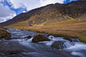 Glacial Stream Along The Southern Coastline Of The Snaefellsnes Peninsula; Iceland Glacial Stream Along The Southern Coastline Of The Snaefellsnes Peninsula; Iceland