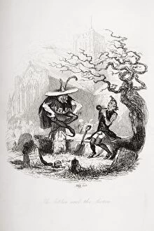 Images Dated 17th November 2005: The Goblin And The Sexton. Illustration From The Charles Dickens Novel The Pickwick Papers By H. K