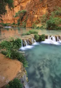 Havasu River and Limestone Rocks Havasupai Indian Reservation Supai, Arizona, USA Havasu River and Limestone Rocks Havasupai Indian Reservation Supai, Arizona, USA