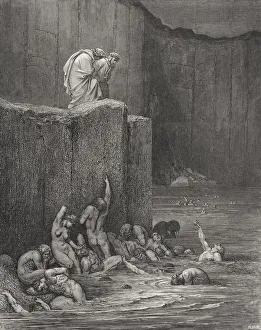 Illustration For Inferno By Dante Alighieri Canto Xviii Lines 116 And 117 By Gustave Illustration For Inferno By Dante Alighieri Canto Xviii Lines 116 And 117 By Gustave