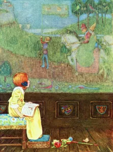 Illustration To The Poem Faded Tapestry From The Book Childhood By Millicent And Githa Sowerby, Published 1907 Illustration To The Poem Faded Tapestry From The Book Childhood By Millicent And Githa Sowerby, Published 1907