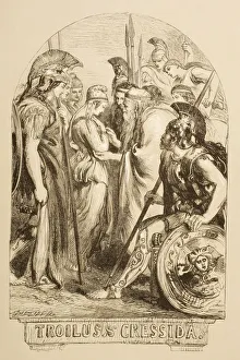 Illustration For Troilus & Cressida By William Shakespeare. From The Illustrated Library Shakspeare Illustration For Troilus & Cressida By William Shakespeare. From The Illustrated Library Shakspeare