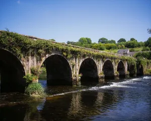Inistioge, River Nore, Co Kilkenny, Ireland; Bridge Over A River Inistioge, River Nore, Co Kilkenny, Ireland; Bridge Over A River