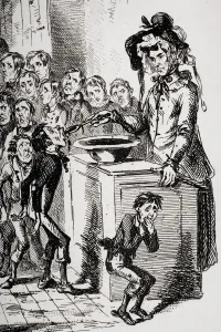The Internal Economy Of Dotheboys Hall. Illustration From The Charles Dickens Novel The Internal Economy Of Dotheboys Hall. Illustration From The Charles Dickens Novel