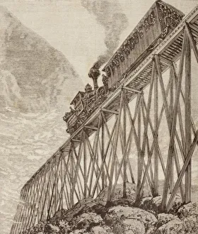 Part Of A Four Kilometre Long Railway In New Hampshire, United States, Built For Recreational Trips And For Passengers Part Of A Four Kilometre Long Railway In New Hampshire, United States, Built For Recreational Trips And For Passengers