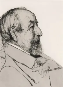 Klaus Groth, 1819 - 1899. German poet. After a contemporary work by Hans Olde; Artwork Klaus Groth, 1819 - 1899. German poet. After a contemporary work by Hans Olde; Artwork