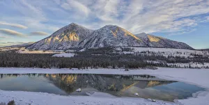 Late Winter Afternoon Light Warms Up The Mountains Along The Takhini River Late Winter Afternoon Light Warms Up The Mountains Along The Takhini River