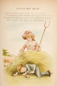 Little Boy Blue From Old Mother Gooses Rhymes And Tales Illustration By Constance Little Boy Blue From Old Mother Gooses Rhymes And Tales Illustration By Constance