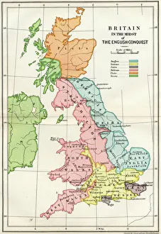 Map Of Britain In The Midst Of The English Conquest From A Short History Of The English People By John Richard Green Map Of Britain In The Midst Of The English Conquest From A Short History Of The English People By John Richard Green