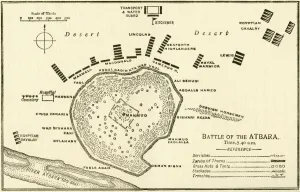 Map Showing The Battle Of Atbara During The Second Sudan War Also Called The Mahdist War Map Showing The Battle Of Atbara During The Second Sudan War Also Called The Mahdist War