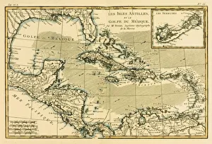Map Of The West Indies And The Mexican Gulf, Circa Map Of The West Indies And The Mexican Gulf, Circa