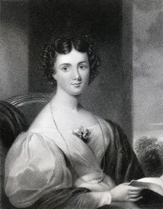 Maria Jane Jewsbury Mrs Fletcher 1800-1833 English Authoress Engraved By J Cochran After G Freeman From The Book The Maria Jane Jewsbury Mrs Fletcher 1800-1833 English Authoress Engraved By J Cochran After G Freeman From The Book The
