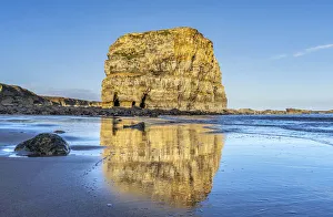 Marsden Rock, a 100 feet sea stack of periclase and Magnesian Limestone which lies approximately 100 yards off the main Marsden Rock, a 100 feet sea stack of periclase and Magnesian Limestone which lies approximately 100 yards off the main