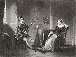 Mary Stuart And Chatelard. Mary, Queen Of Scots, 1542 Mary Stuart And Chatelard. Mary, Queen Of Scots, 1542