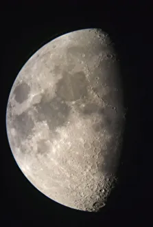 Moon Against The Black Sky; Northumberland, England Moon Against The Black Sky; Northumberland, England