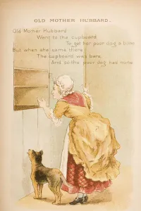 Old Mother Hubbard From Old Mother Gooses Rhymes And Tales Illustration By Constance Old Mother Hubbard From Old Mother Gooses Rhymes And Tales Illustration By Constance