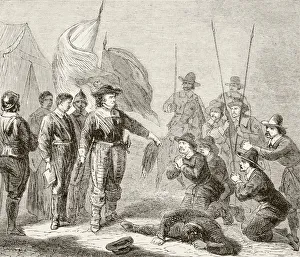 Oliver Cromwell Suppressing A Leveller Mutiny In The Army 1649 Oliver Cromwell Suppressing A Leveller Mutiny In The Army 1649