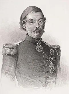 Omar Pasha Latas 1806-1871. Ottoman General. From The Book Gallery Of Historical Portraits Published C.1880 Omar Pasha Latas 1806-1871. Ottoman General. From The Book Gallery Of Historical Portraits Published C.1880