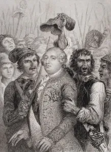The People At The Tuileries, 20 June, 1792. Louis Xvi 1754 1793. King Of France 1774 1792 The People At The Tuileries, 20 June, 1792. Louis Xvi 1754 1793. King Of France 1774 1792