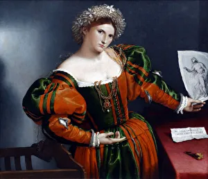 Portrait of a Woman inspired by Lucretia by Lorenzo Lotto, 16th century Portrait of a Woman inspired by Lucretia by Lorenzo Lotto, 16th century