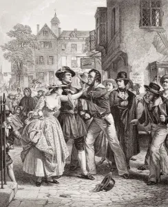 The Press Gang Seizing A Waterman On Tower Hill On The Morning Of His Marriage Day The Press Gang Seizing A Waterman On Tower Hill On The Morning Of His Marriage Day