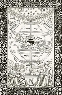 Ptolemy's System Explained By Johannes MAOEller Von KA¶nigsberg (Right) 1436 To 1476 German Astronomer, Astrologer Ptolemy's System Explained By Johannes MAOEller Von KA¶nigsberg (Right) 1436 To 1476 German Astronomer, Astrologer