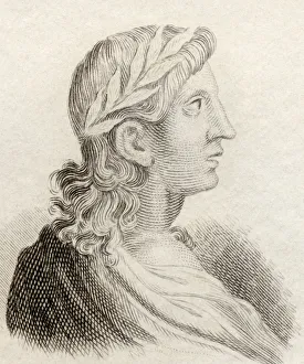 Publius Vergilius Maro, 70 Bc To 19 Bc. Classical Roman Poet. From Crabb's Historical Dictionary Published 1825 Publius Vergilius Maro, 70 Bc To 19 Bc. Classical Roman Poet. From Crabb's Historical Dictionary Published 1825