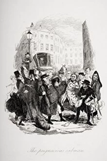 Images Dated 17th November 2005: The Pugnacious Cabman. Illustration From The Charles Dickens Novel The Pickwick Papers By Robert